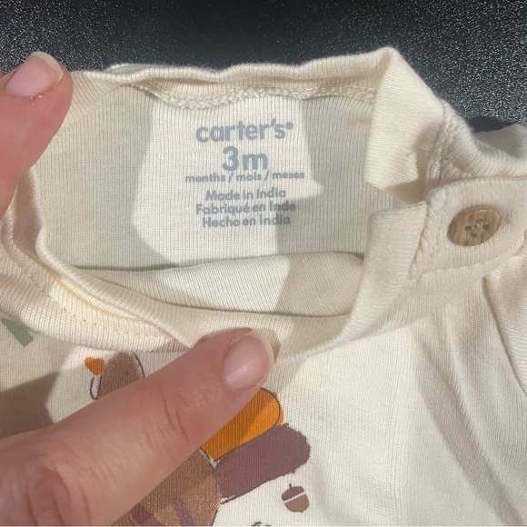 Carter’s My First Thanksgiving 3 mo. matching onesie and pants - Picture 2 of 5